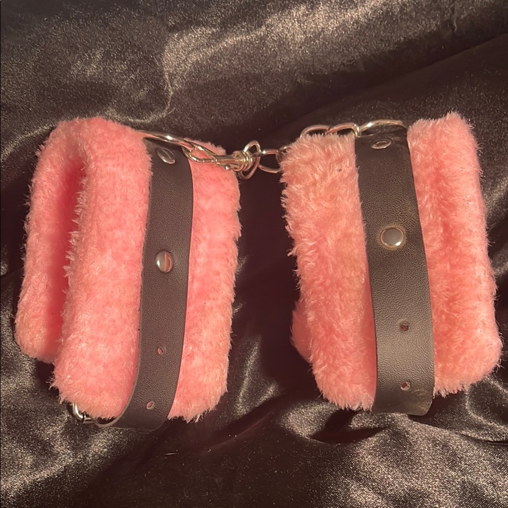 Pink Fuzzy Handcuffs